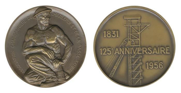 Association charbonnière de Charleroi et de la Basse Sambre. 125e annversaire 1831 - 1956