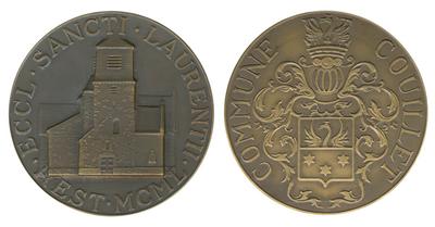 Eglise Saint-Laurent de Couillet rest. MCML.