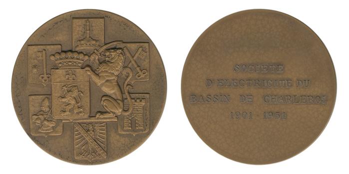 Cinquantième anniversaire de la société d'électricité du bassin de Charleroi 1901-1951