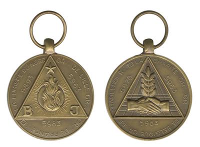 Jumelage des loges maçonniques de Charleroi (la Charité) et de Lille (la Lumière)