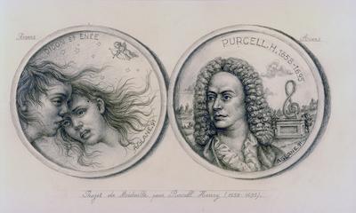 Etude pour une médaille biface consacrée à Purcell