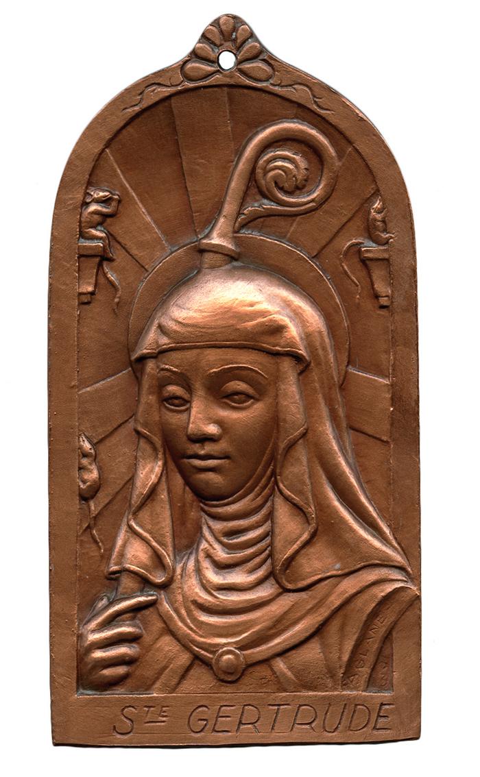 Sainte Gertrude aux souris