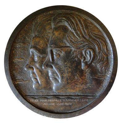 Etude pour la médaille d’anniversaire Aglane-Omé 1972