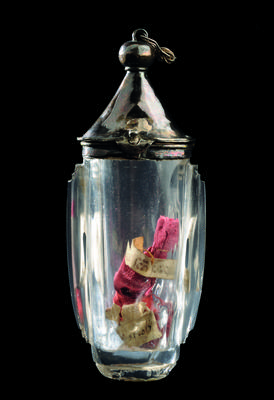 Fiole-reliquaire en cristal de roche