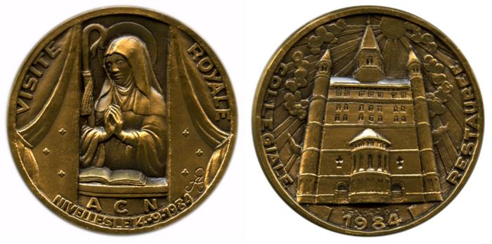 Collégiale restaurée, Visite royale de Nivelles