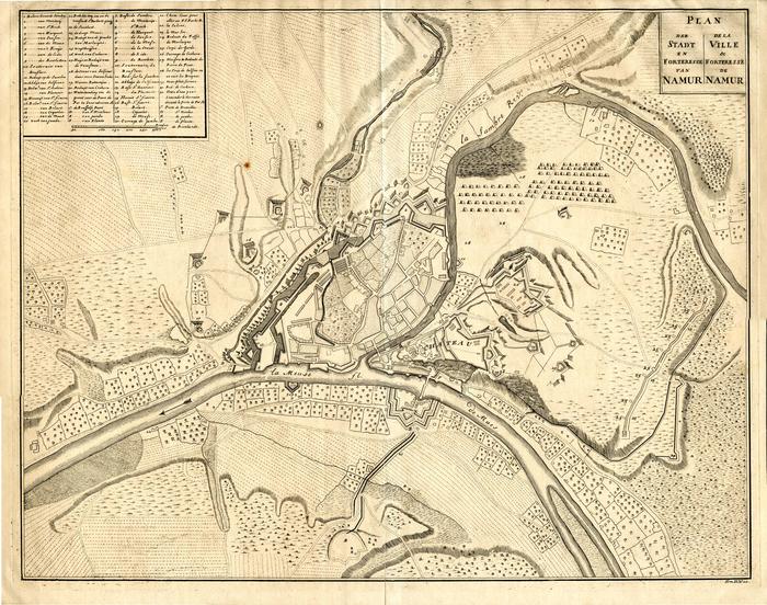 Plan de la Ville & Forteresse de Namur, Plan der Stadt en Forteresse van Namur; Tom. II N° 20
