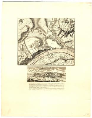 Plan et Profil de la Ville et du Château de Namur où sont marquez les ouvrages qui y ont été ajoutez depuis sa prise par le Roy en 1692 et Profil de la ville de Namur. Chez P. le Pautre Graveur du Roy, place de Vendome