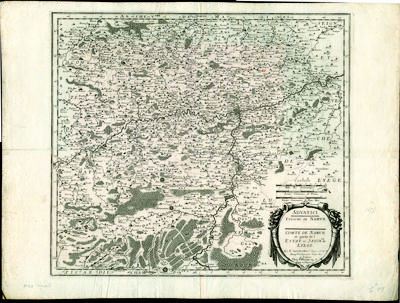 Advatici. Evesche de Namur - Comté de Namur et partie de l'Estat et Seigneurie de Lyege par N. Sanson d'Abbev