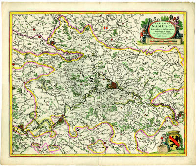 Comitatus Namurci Emendata Delineatio Nuperrimè in lucem edita per Nicolaum Visscher
