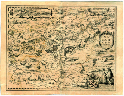Namurcum Comitatus. Ioes Surhon descr. Amstelodami P. Kaerius Excudit. Anno 1617