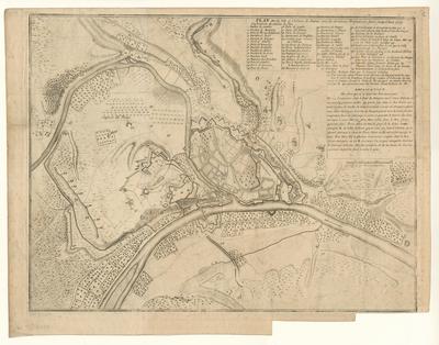 Plan de la ville et Château de Namur avec les dernieres Fortifications faites jusqu'à L'an 1709. Harrewyn fecit