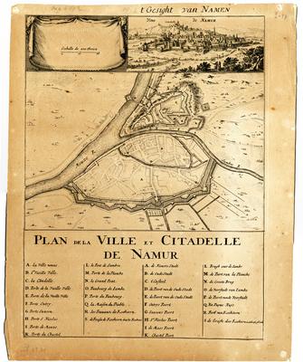 Plan de la Ville et Citadelle de Namur. T' Gesight van Namen