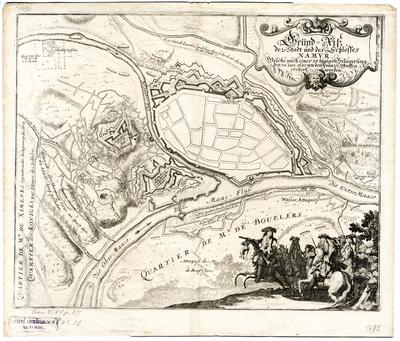 Gründ-risz der Stadt und des schlosses Namur, welche nach einer 30 tȁgigen Belagerung den 30 jun. 1692 von den Franszős Waffen erobert worden.