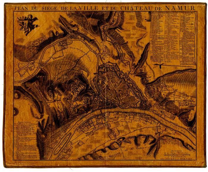 Plan du siège de la ville et du château de Namur. A Amsterdam chez Covens et Mortier. F. De Bakker del. Et sculp. 1746