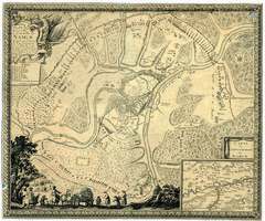 Plan de la Ville et Citadelle de Namur Assiégée par l'armée du Roy commandée par sa Majesté en personne le 29 May 1692 la Ville rendüe le 6 Iuin et le château le 30e du même mois et an. Avec carte du Gouvernement de Namur