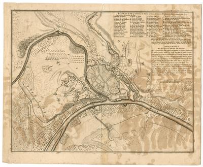 Plan de la ville et Château de Namur avec les dernieres Fortifications faites jusqu'à L'an 1709. Harrewyn feci