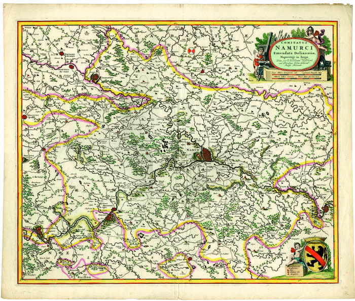 Comitatus Namurci Emendata Delineatio Nuperrimè in lucem edita per Nicolaum Visscher