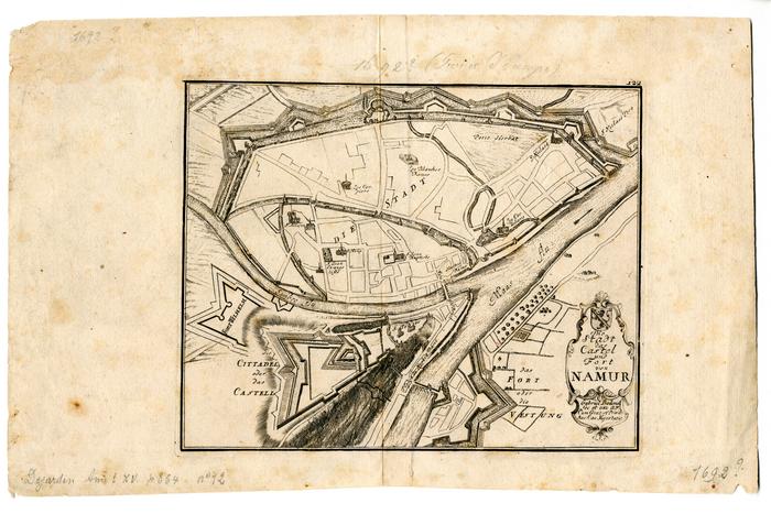 Die Stadt das Castel und Fort von Namur.122. Gabriel Bodenehr fec. et exc. A. V. Cum grat. et Privil. Sac. Cœs. Majestatis.