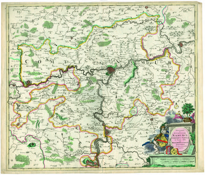 Novissima et Accuratissima Namurci Comitatus tabula in lucem edita per Theodorum Danckerum …
