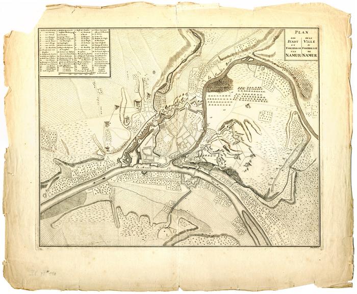 Plan de la Ville & Forteresse de Namur, Plan der Stadt en Forteresse van Namur; Tom. II N° 20
