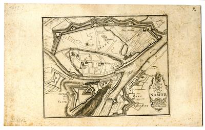 Die Stadt das Castel und Fort von Namur.122. Gabriel Bodenehr fec. et exc. A. V. Cum grat. et Privil. Sac. Cœs. Majestatis.
