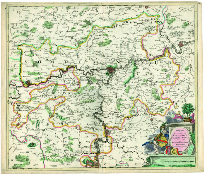 Novissima et Accuratissima Namurci Comitatus tabula in lucem edita per Theodorum Danckerum …