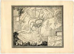 Plan de la Ville et Citadelle de Namur Assiégée par l'armée du Roy commandée par sa Majesté en personne le 29 May 1692 la Ville rendüe le 6 Juin et le château le 30e du même mois et an. Avec carte du Gouvernement de Namur. A Paris chez l'autheur, rue de St. André des Arts, porte de Buçy.