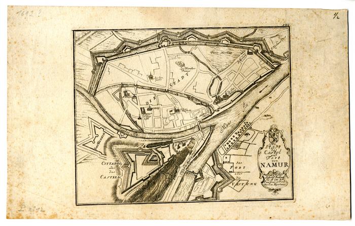 Die Stadt das Castel und Fort von Namur.122. Gabriel Bodenehr fec. et exc. A. V. Cum grat. et Privil. Sac. Cœs. Majestatis.