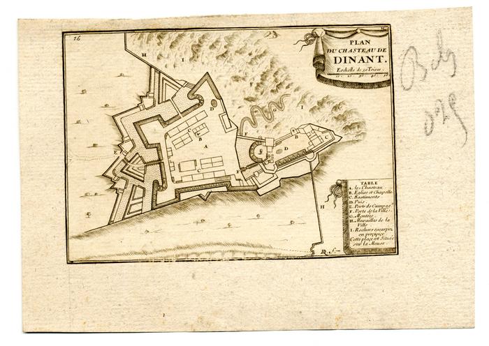 Plan du Chasteau de Dinant - DR f., 76