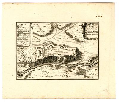 Plan de la ville de Charlemont