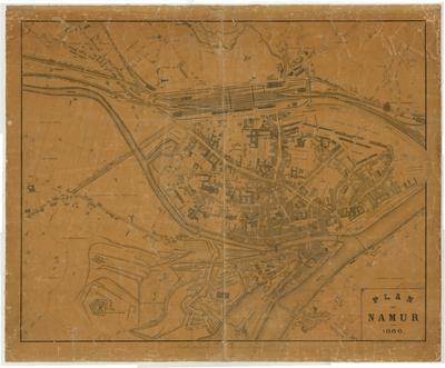 Plan de Namur, 1868.