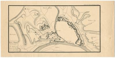 Plan de Namur pour la lecture du mémoire du Général de Moitelle sur le siège de 1792 - Annales de la société archéologique de Namur