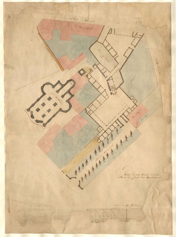 Extrait du plan général de la ville de Namur levé par le Sieur Denis, géomètre