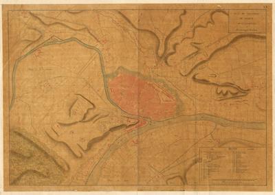 Plan de situation de Namur, de sa Citadelle et des ouvrages détachés