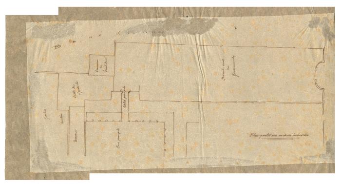 Bénédictines. Plan partiel aux archives de la ville