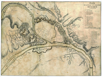 Plan de la ville et chasteau de Namur Gravé par ordre du Roy
