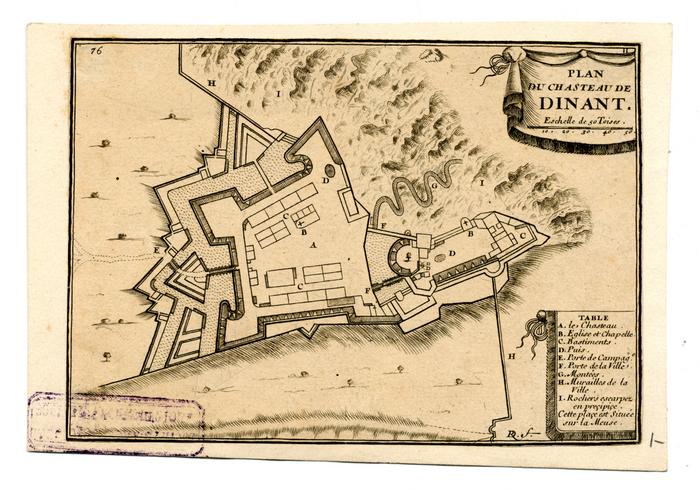Plan du Chasteau de Dinant - DR f., 76