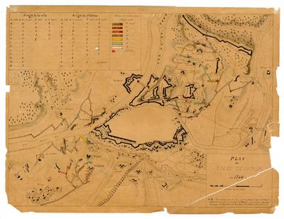 Plan du siège de Namur en 1746