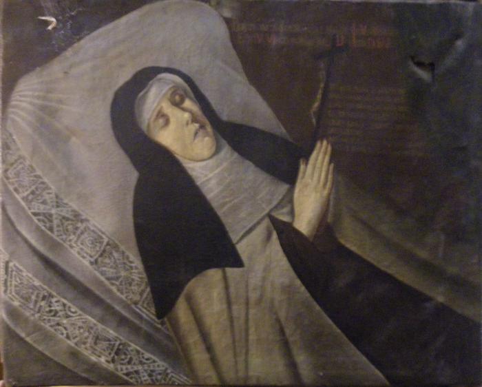 Portrait de Mère Elisabeth du Saint-Sacrement, fondatrice des carmélites de Ciney