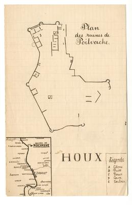 Plan des ruines de Poilvache