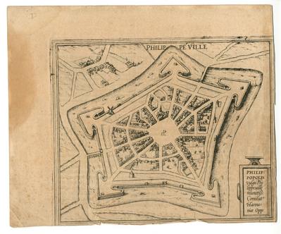 Philippe Ville Philippopolis vulgo Philippeuille munitiss: Comitat' Hannoniae Opp: