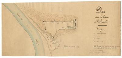 Plan des ruines du château de Poilvache
