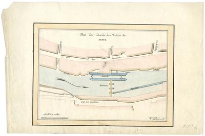 Plan des abords de l'Ecluse de Namur, V. Mohimont.