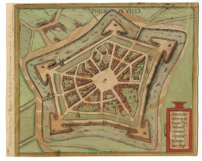 Philippe Ville Philippopolis vulgo Philippeuille munitiss: Comitat' Hannoniae Opp: