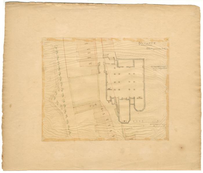 Eglise et Porte Notre-Dame. Extrait du grand plan de Namur.