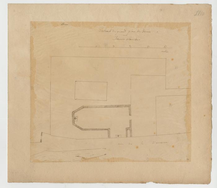 Extrait du grand plan de Namur de Denis - Dames blanches