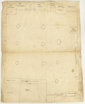 Plan de la collégiale Notre-Dame à Namur