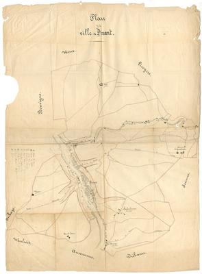 Plan de la ville de Dinant